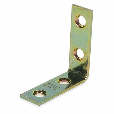 GRAINGER 1WDF5 Corner Brace Steel 1/2 Wx1 1/2 In L PK2