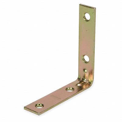 GRAINGER 1WDF7 Corner Brace Steel 3/5 Wx2 1/2 In L PK4