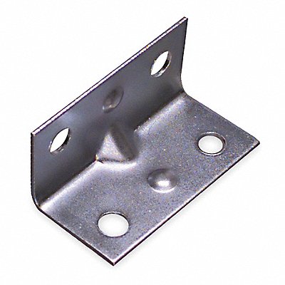 GRAINGER 1WDJ4 Corner Brace Steel 3/4 Wx1 1/2 In L PK4