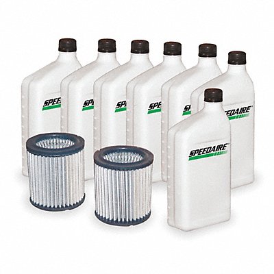 SPEEDAIRE 1WG54 Air Compr Maint Kit 7 qt Oil Air Filters