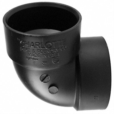 GRAINGER 1WJH3 90 Vent Elbow 3 in Socket Schedule 40