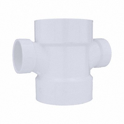 GRAINGER 1WJN9 Double Sanitary Tee PVC 4 x 4 x 2 x 2 in