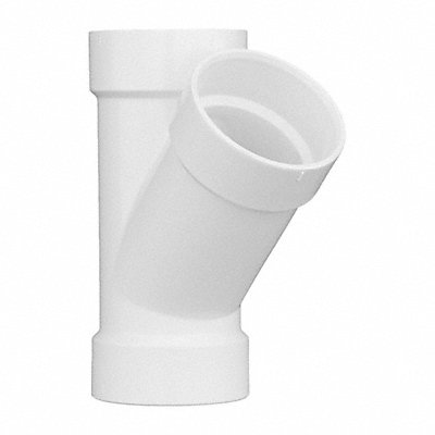 GRAINGER 1WJU5 Wye Schedule 40 4 in Socket White