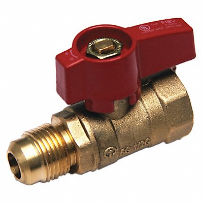 GRAINGER GGBV5050F Manual 2-Way Ball Valve NPT Brass