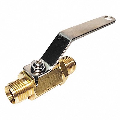 GRAINGER GBVLM18M Manual 2-Way Ball Valve NPT Brass