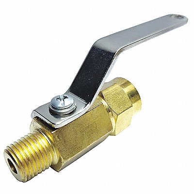 GRAINGER 1WML7 Manual 2-Way Ball Valve NPT Brass