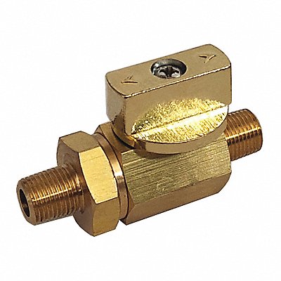 GRAINGER GBVRM18M Manual 2-Way Ball Valve NPT Brass