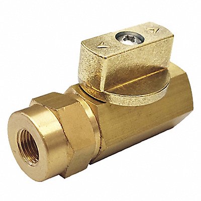 GRAINGER 1WMN2 Manual 2-Way Ball Valve NPT Brass