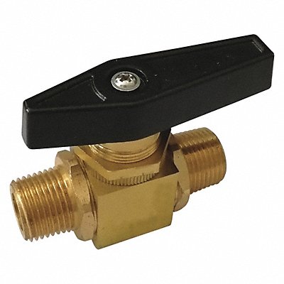 GRAINGER GPMMS25 Manual 2-Way Ball Valve NPT Brass