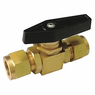 GRAINGER GPMYS25 Manual 2-Way Ball Valve Comp Brass