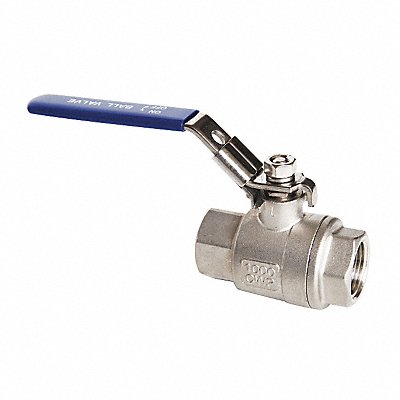GRAINGER 06Q201N04112 Manual 2-Way Ball Valve NPT 316 SS