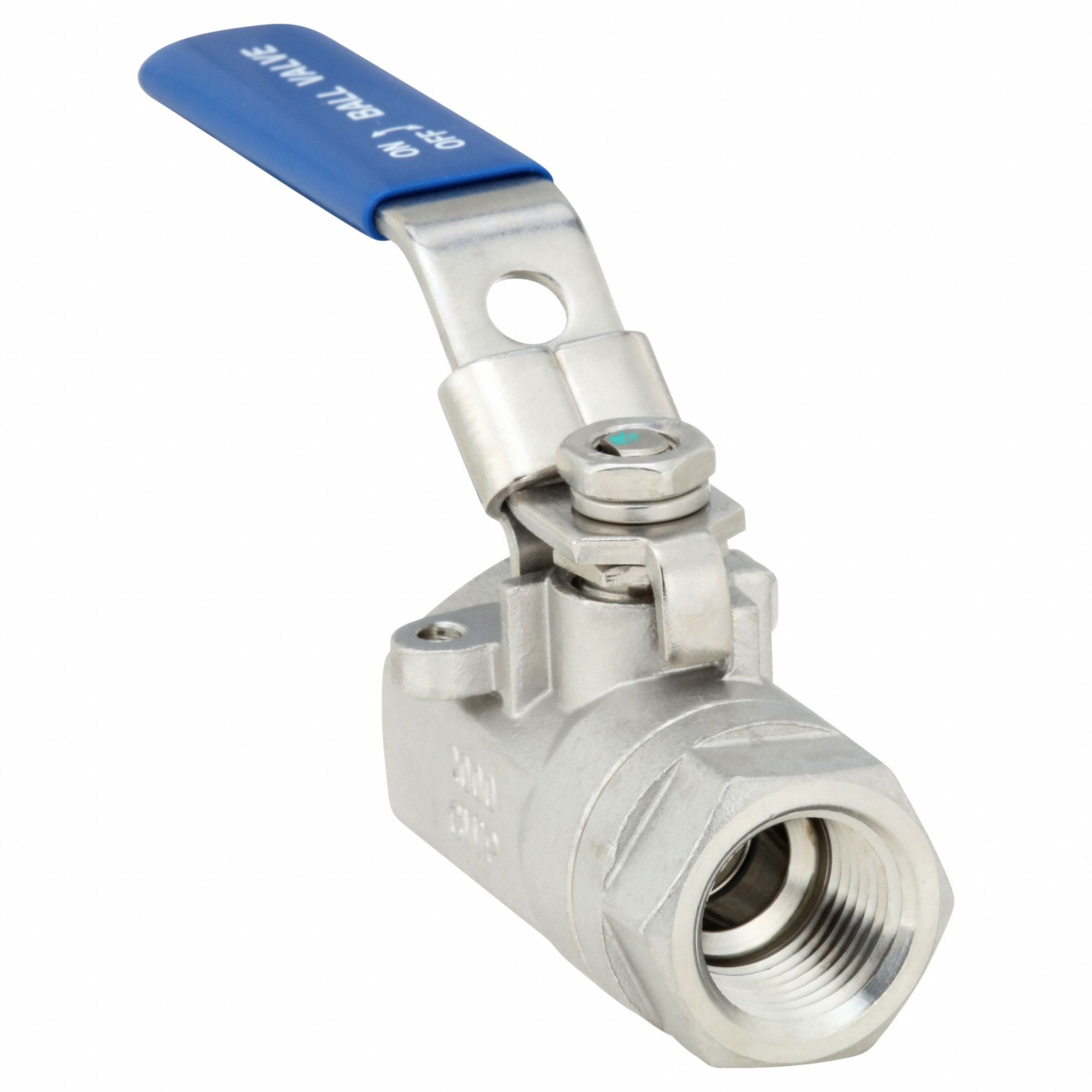 GRAINGER 06Q221N06012 Manual 2-Way Ball Valve NPT 316 SS