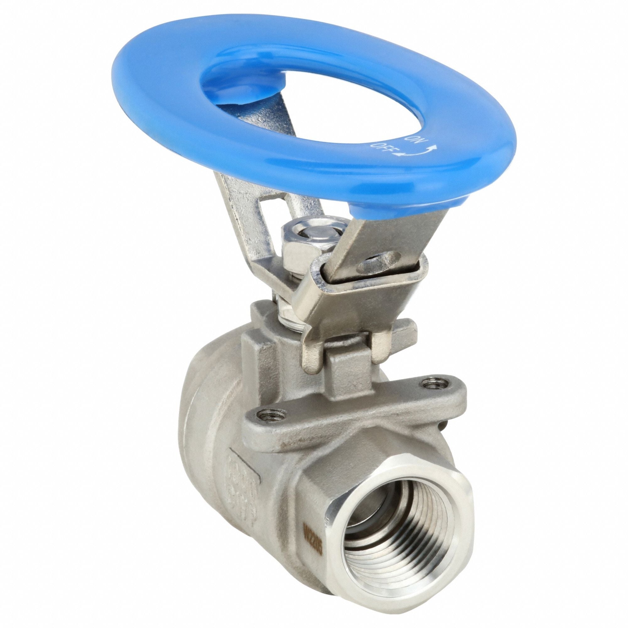 GRAINGER GSSO50V Manual 2-Way Ball Valve NPT 316 SS