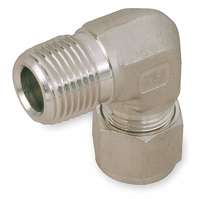 PARKER 4MSEL6NS Elbow 90 Carbon Stl A-LOKxM 1/4Inx3/8In