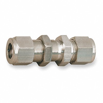 PARKER 4BC4S Bulkhead Union Carbon Steel Comp 1/4In