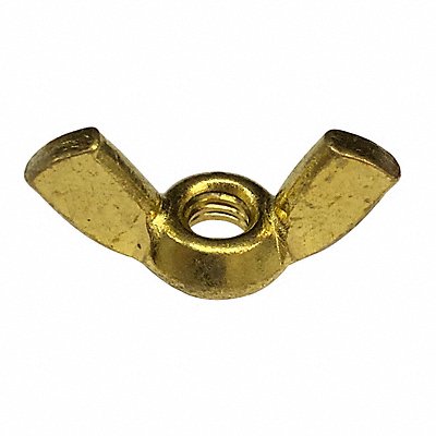 GRAINGER 1WY69 WngNt Pln Brs 18/25x0.4063in #6-32 50PK