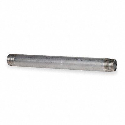 GRAINGER T4BNF13 Nipple 1 In Thrd at Both Ends 9 In 304