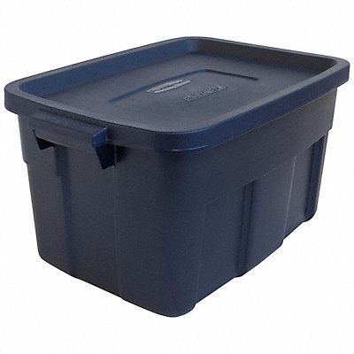RUBBERMAID RMRT140008 StorageTote DkIndigoMetallic Solid Lin LDPE