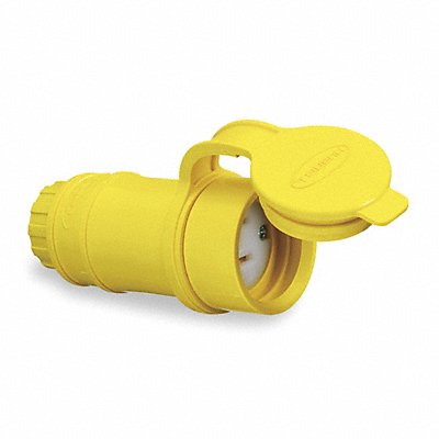 HUBBELL HBL15W33 WT Strt Bld Cnr Yllw 2P3W Elastomer 5-20R
