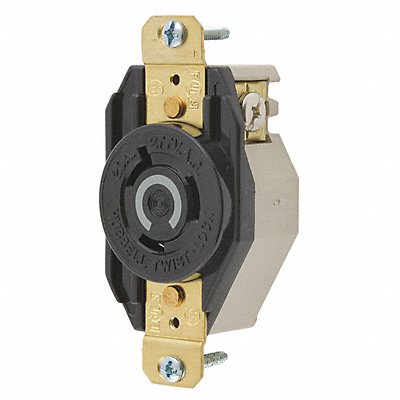 HUBBELL HBL2330 Lck Recept 20 A Black Nylon L7-20R 1Gng