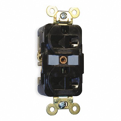 HUBBELL HBL5462 Recept Brown 20 A 2P3W Back Side 1PK