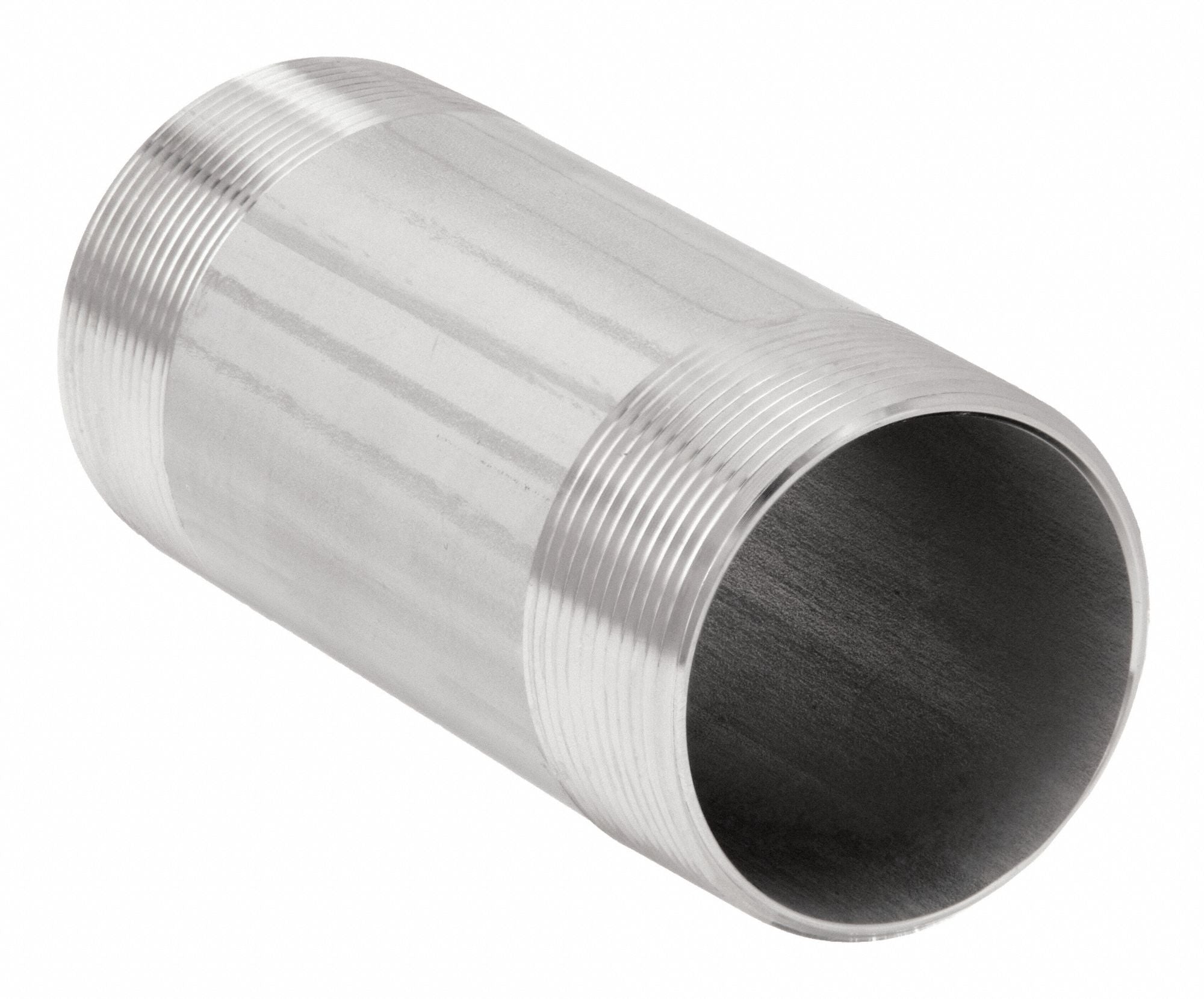 GRAINGER T4BNK03 Nipple 3 In Thrd Both Ends 3-1/2 In 304