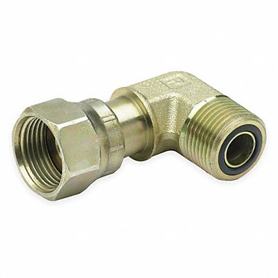 PARKER 8C6LOS Swvl Nut Elbow Zinc Stl ORFS 1/2In