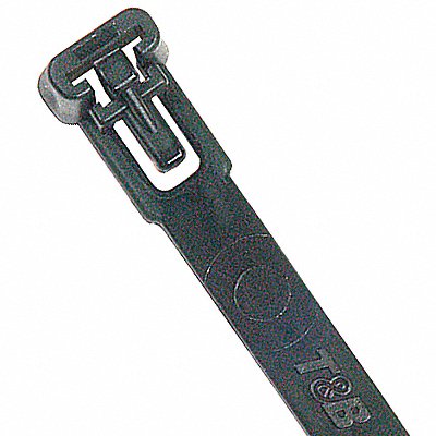 POWER FIRST 36J204 Cable Tie Releasable 11.9 in Black PK500