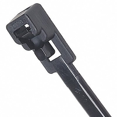 POWER FIRST 36J199 Cable Tie Releasable 8 in Black PK500