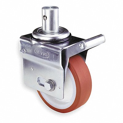 GRAINGER SJE125NT0EB21 Total-Lock Bolt-In Round Stem Castor