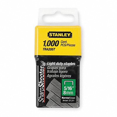 STANLEY TRA204T Wide Staples 29/64x1/4 In PK1000