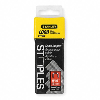 STANLEY CT109T Cable/Wire Staple 5/16x9/16 PK1000