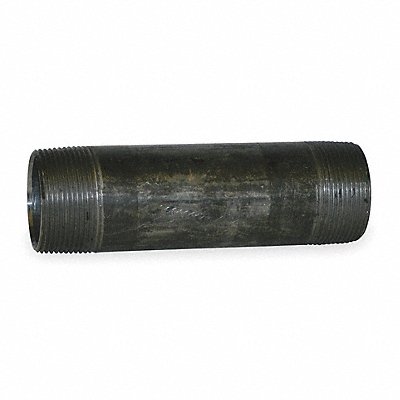 GRAINGER 40710 Black Pipe Nipple Threaded 1-1/4x6 In