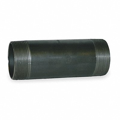 GRAINGER 40907 Black Pipe Nipple Threaded 2x4-1/2 In