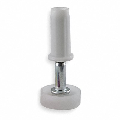 GRAINGER 1XMX7 Pivot Wheel Nylon White L 7/8 In
