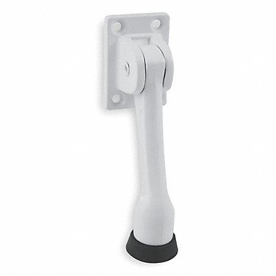 GRAINGER 1XNK7 Lever Door Holder White Zinc 4 In.