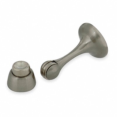 GRAINGER 1XNP5 Magnetic Door Holder Satin Nickel Wall