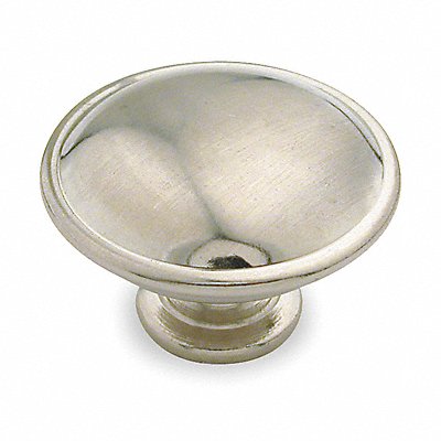 GRAINGER 1XNR4 Cabinet Knob Round Nickel PK5
