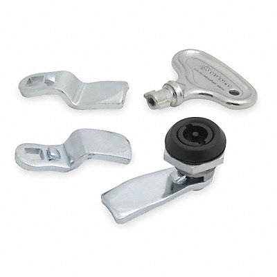 GRAINGER 1XPE8 Cam Latch Keyed Black Powder Coated