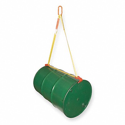 DAYTON 1XWA5 Drum Sling Yellow Horizontalontal Polyester