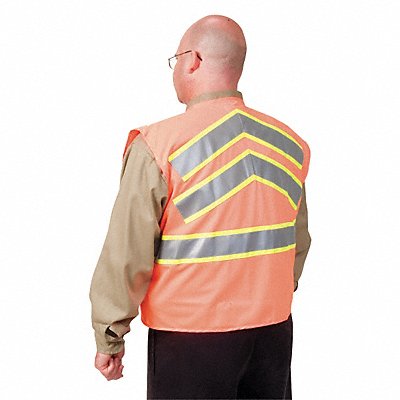 CONDOR 1YAL7 High Visibility Vest Class 2 3XL Orange