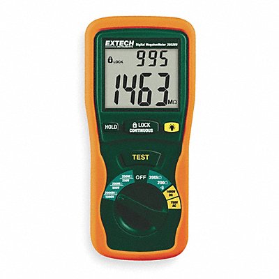 EXTECH 380260 Megohmmeter 250/500/1000V DC LCD Case