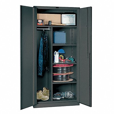 HALLOWELL HW6CC64784CL Storage Cabinet 78 x36 x24 Charcoal 4Shlv