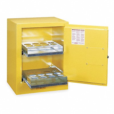 JUSTRITE 890500 Aerosols Aerosols Cabinet 4 gal Yellow