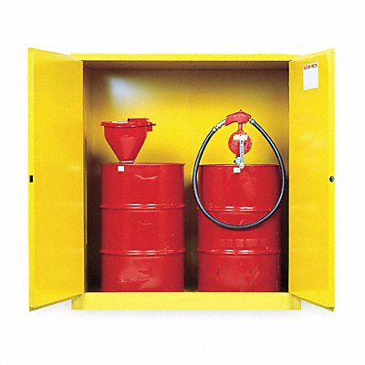 JUSTRITE 899160 K3029 Flammable Cabinet Verticalical 110 gal Yellow