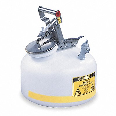 JUSTRITE PP12752 HPLC Waste Can 2 gal EDPM