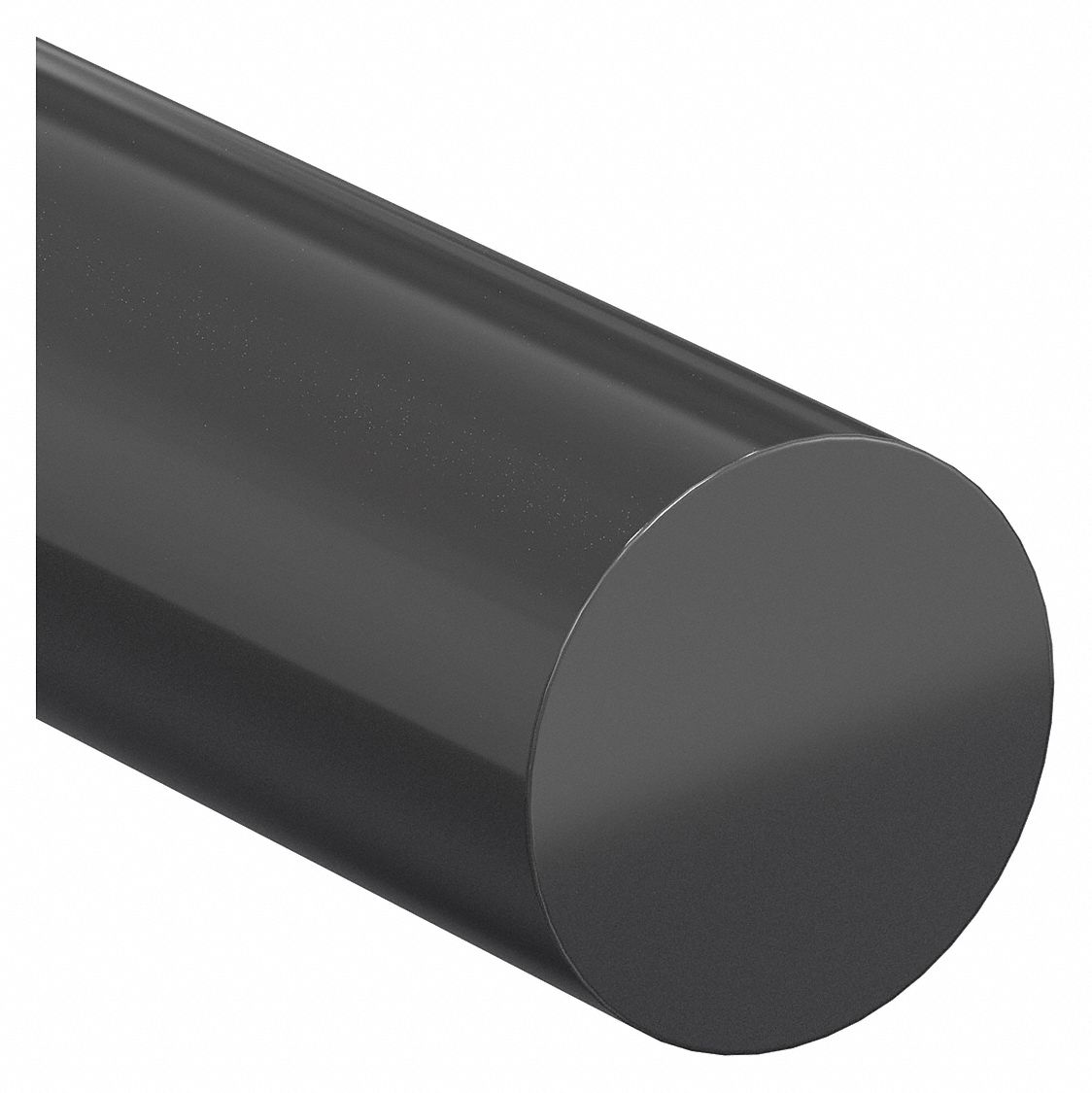 GRAINGER 1YVK8 Plastic Rod UHMWPE 1 3/8 Dia 3ftL Black
