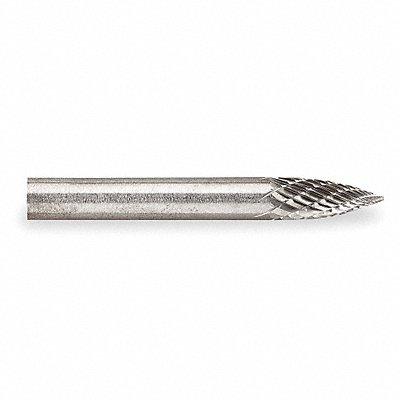 WIDIA METAL REMOVAL M41420 Carbide Burr Pointed Tree 1/4 Double Cut