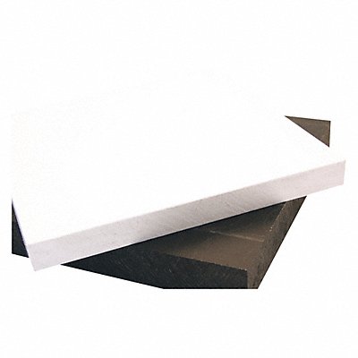 GRAINGER 1ZAU6 K6039 Plastic Sheet HDPE 12 x12 0.125 T Blk Opaq