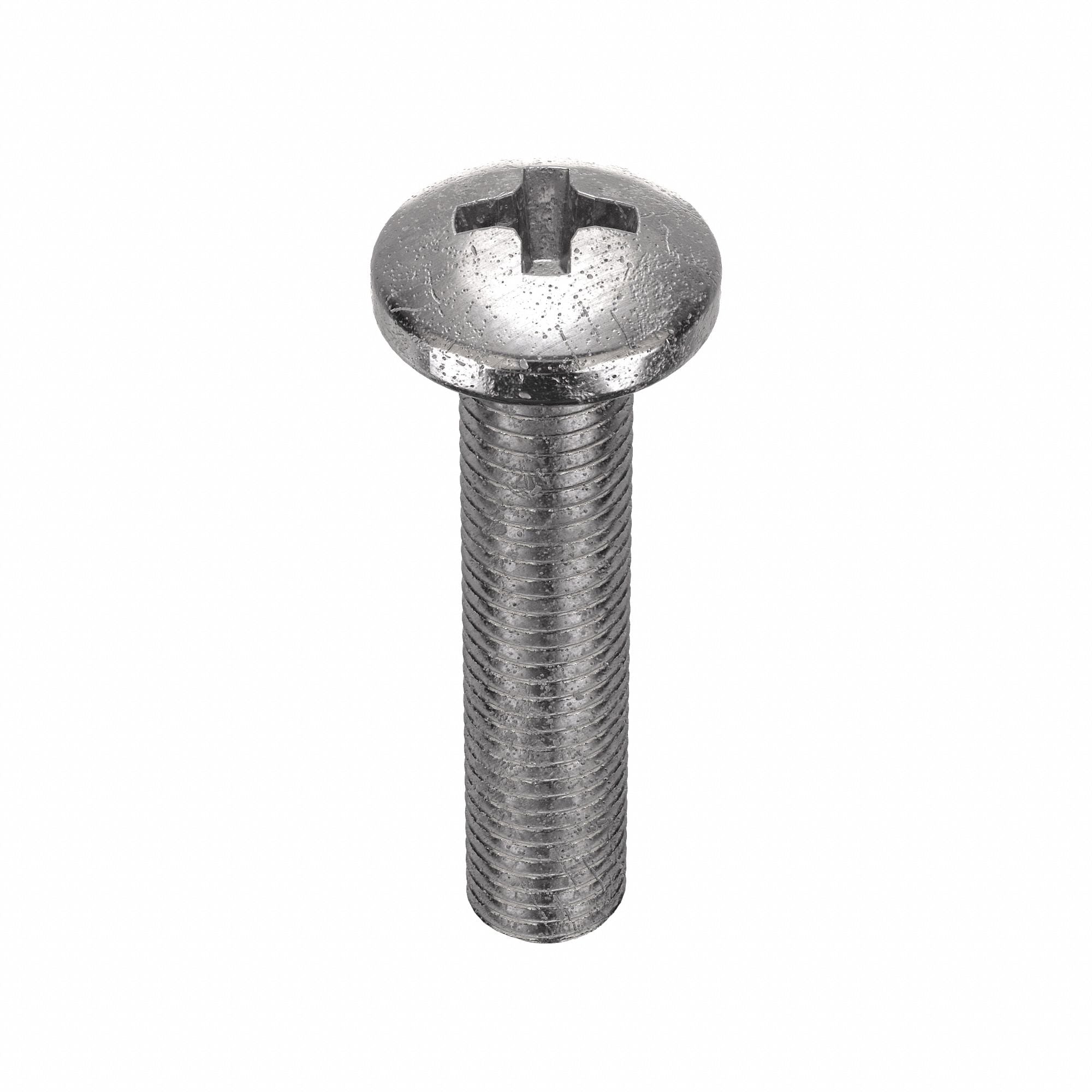 GRAINGER 1ZE25 MS #10-32 Plain 7/8 L 100PK
